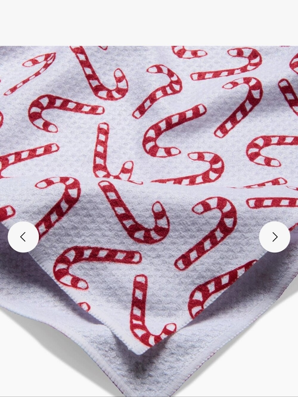 Geometry Christmas Candy Canes Tea Towel- Nwt- 18x30
